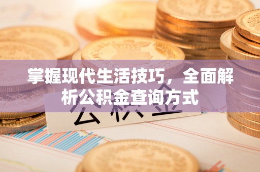 万里掌握现代生活技巧，全面解析公积金查询方式