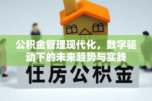 万里公积金管理现代化，数字驱动下的未来趋势与实践