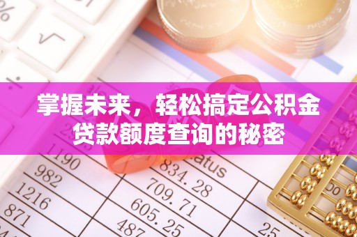 万里掌握未来，轻松搞定公积金贷款额度查询的秘密
