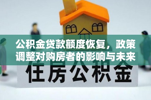 万里公积金贷款额度恢复，政策调整对购房者的影响与未来展望