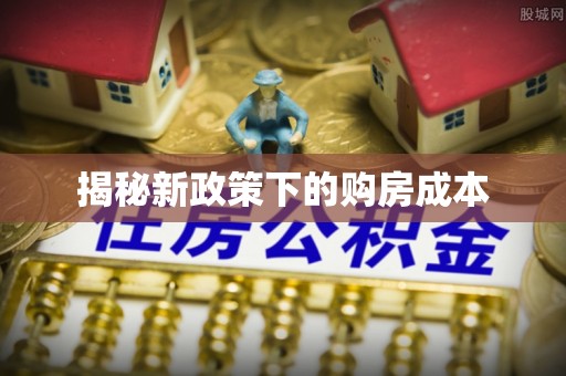 万里揭秘新政策下的购房成本