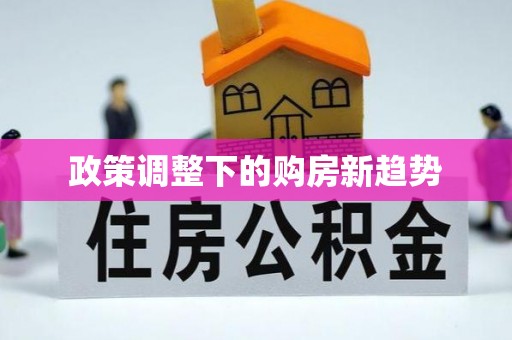 万里政策调整下的购房新趋势
