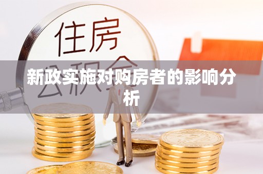 万里新政实施对购房者的影响分析